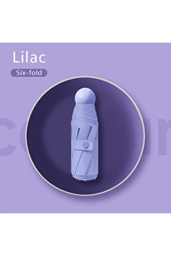 Choice Lilac Purple Ultralight And Compact Portable Capsule Umbrella UV Protection Umbrella Mini Five-fold