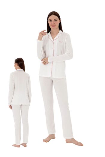 Pierre Cardin Women's Shirt Collar Boxed Pajamas Set