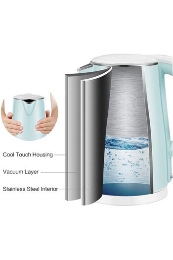 Midea Cordless Electric Kettle - 1.7 Liters - 2200 Watt - Light Green