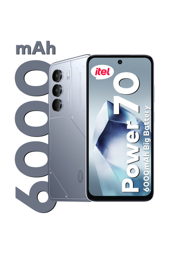 İtel P70 Dual SIM Silver 4+4GB RAM 256GB 4G - Middle East Version