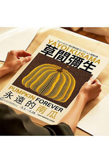 ARTHOUSECOLLECTIVE Yayoi Kusama Poster - Japanese Artworks - Painting No Framed Poster in Dimensions