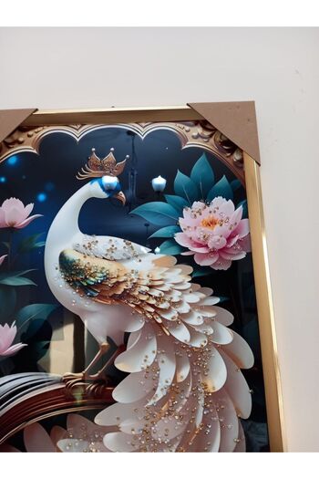 essentialneedsforall STONED PEACOCK ACRYLIC 3D FRAME