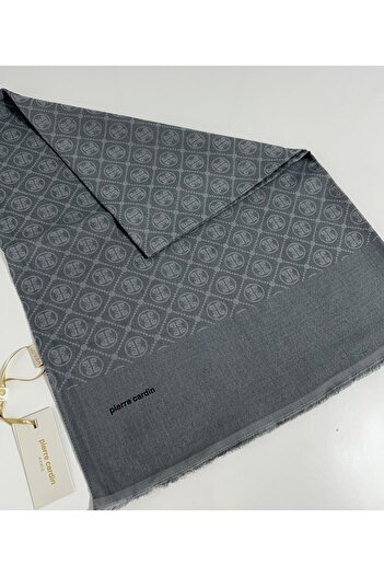 Pierre Cardin Elegans Monogram Shawl-75 X 190- 090700 -971 Gray
