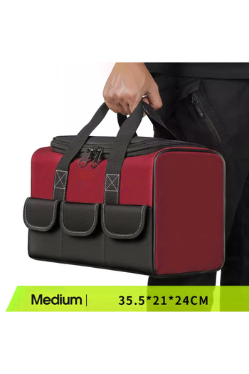 Choice M-Red Heavy Duty Polyester Tool Bag Wear-Resistant High Capacity Storage Bags