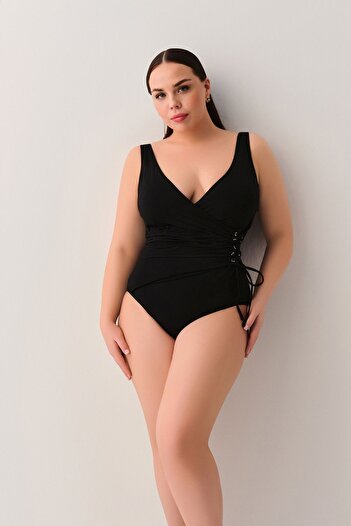 SUWEN Eyelet Corseted Recovery Swimsuit