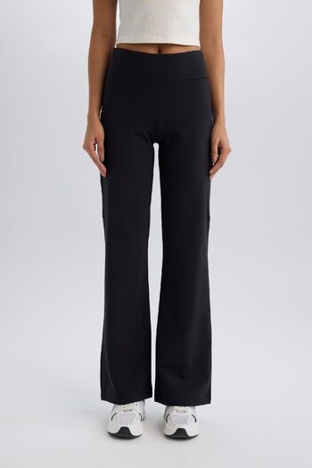 DeFacto Defactofit Standard Fit Sweatpants Butt Wide Wide Leg Standard Size Skuba Diving Cloth A0566Ax25Sp