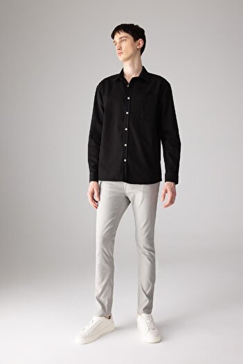 DeFacto Yazlık Chino Kanvas Pantolon Slim Fit Dar Kesim Cepli Dar Paça T1055az24sp