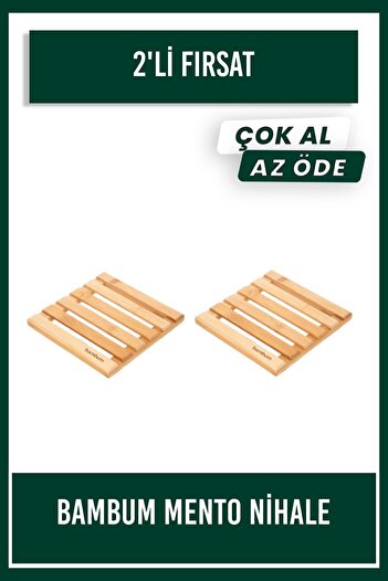 Bambum 2-Piece Mento Square Trivet