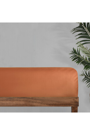 Sarev Monochrome 100% Cotton Satin Plain Bed Sheet Double-Salmon