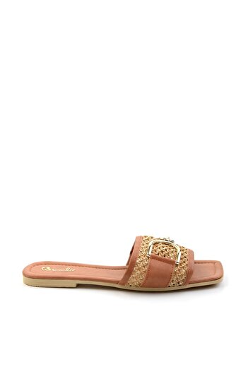 Bambi Γυναικείες Παντόφλες Mink Tan K04101000116