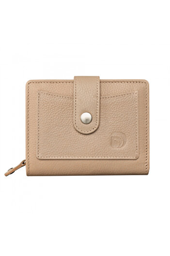 delis Women's Wallet, Nolita Pt1233, Natural Leather, Cream