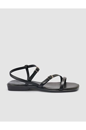 Cabani 100% Genuine Leather Black Women's Sandals