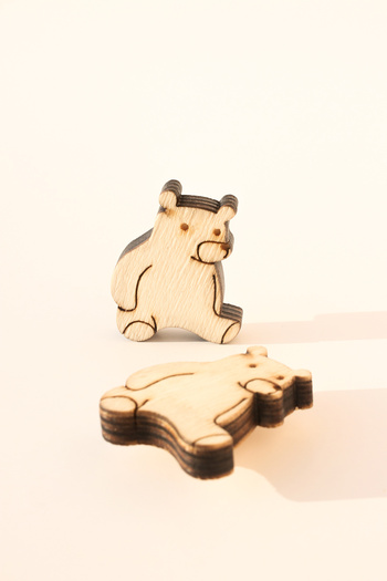 Store Wooden Drawer Handle - Animal Figured Children's Room Drawer Handle - Baby Room Decoration (1 Pc)