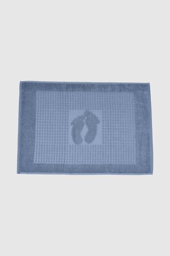 birizmoda Blue 50X70 Winter Soft Foot Towel - Bath Mat