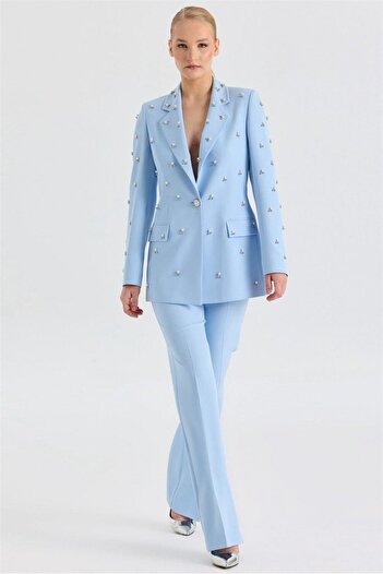 CLIO CLİO İNCİLİ TAŞLI BLAZER TAKIM