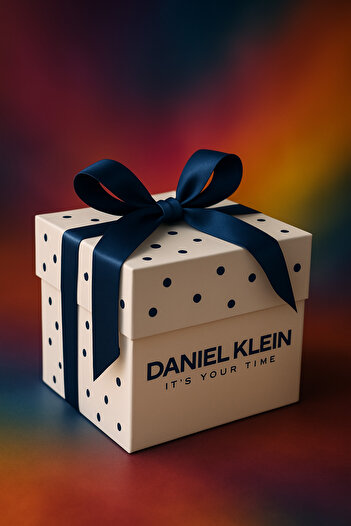 Daniel Klein Gift Box Stylish and Luxurious Packaging with Navy Blue Ribbon Perfect Choice for Special Occasions