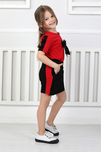 KAMİKAM Very Beautiful and High Quality Girl's Shorts-Skirt Suit