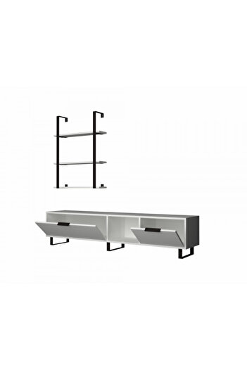 SAHABA Zenon-wh white TV table model