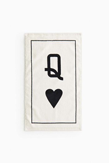 H&M Motif-detail velour guest towel