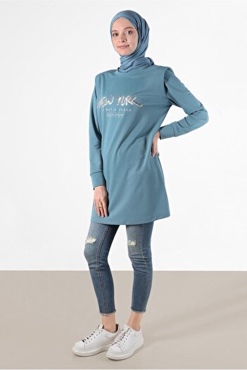 Alvina Padded Printed Tracksuit Tunic - 42776