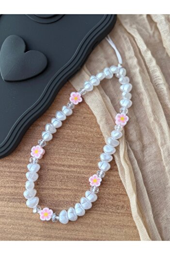 MİRAZ TASARIM Daisy Figured Pearl Phone Charlotte and Charms
