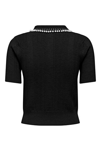 ONLY Polo Normal geschnitten Polokragen Strickoberteil