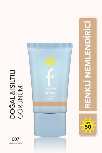 Flormar Sun Lovers Moisturizing Effect & Natural Finish Tinted Sunscreen Spf50-007 Warm Honey