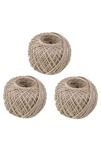 Generic Jute Twine String Rope (3 Rolls) Natural Hemp Cord for Crafts, DIY, Gardening & Wrapping