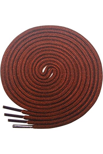 Lorpops Set 2 perechi de șireturi Lorpops, maro, poliester, 60 cm x 2,4 mm