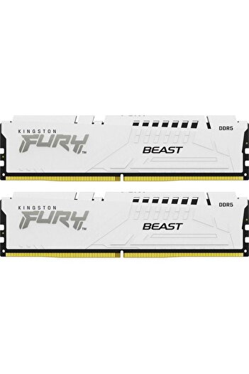 Kingston Memorii Kingston FURY Beast White 64GB(2x32GB) DDR5 6000MHz CL36 Dual Channel Kit