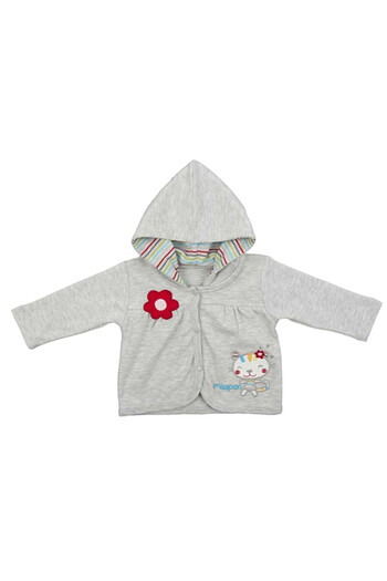 Bebepan 1818 Hırka Bebek Sweet Gri-melanj 3 Ay