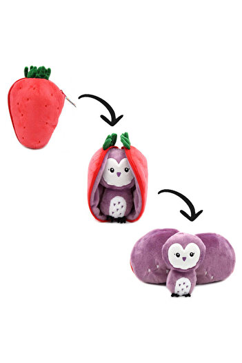 les deglingos VEGGIE SERIE - VIOLET THE OWL / STRAWBERRY