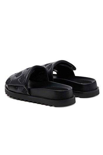 Guess Fabio2 Women's Black Slippers Fljfa2Ele19-Black