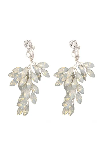 ECARLA Wedding earrings, BOHO, stainless steel, with crystals, with stud, Ecarla, KOLS19