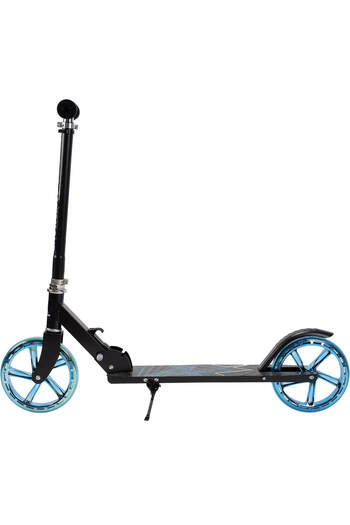 ACTION ONE Flow Folding Scooter with Jack, 200 mm Wheels Blue, Black