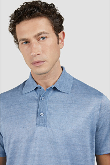 PAUL&SHARK LINEN POLO SHIRT WITH BUTTONS