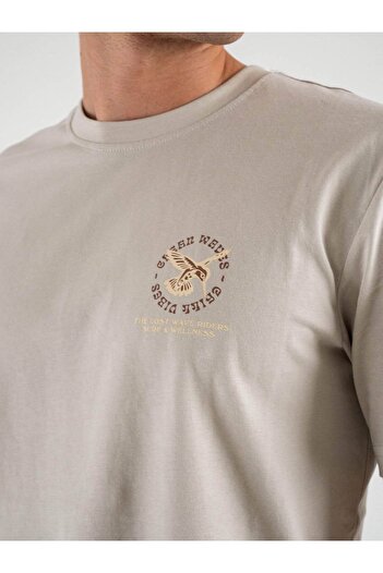 ONLY Erkek футболка 22029483 Onsmanuel Lıfe Reg Ss Desert Tee