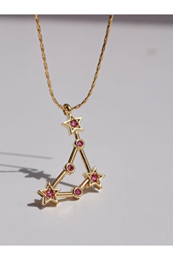Reorah Collection Burç Yıldız Haritası Doğum Ayı Taşlı Kolye-Oğlak Burcu