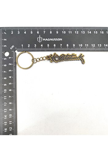 BONCADAS Keyring with Signature of Ataturk