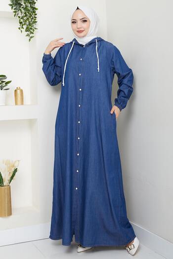 hafsamina Button down Jeans, Ferace Dark Blue (Hm2715)