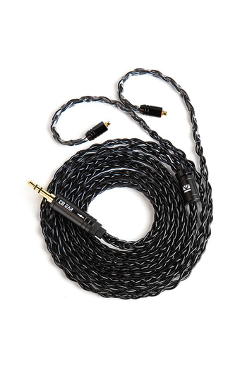 Choice1 2m black mmcx3.5 KBEAR ST12plus Earphone cable 2m 8 core 4N OFC silver-plated Upgraded Cable 3.5/4.