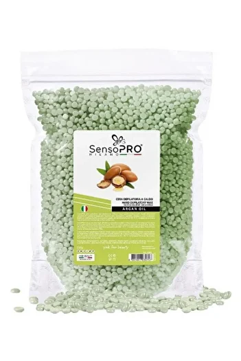 SensoPRO Milano Elastické depilační voskové granule, SensoPro, arganový olej, 500 g