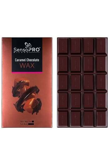 SensoPRO Milano Elastický depilační vosk, SensoPro, vosk čokoláda, karamel, 400 g