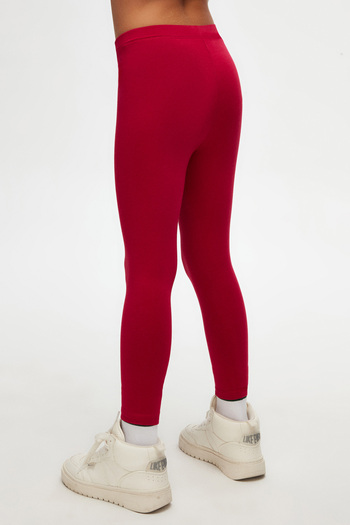 LOVETTI Kırmızı Basic Kız Çocuk Yazlık Tayt