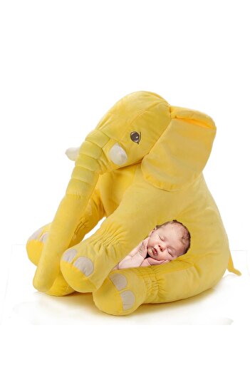 Sole Uyku Arkadaşım Peluş Fil - Büyük Yumuşacık (75 CM)-sevgiliye Hediye