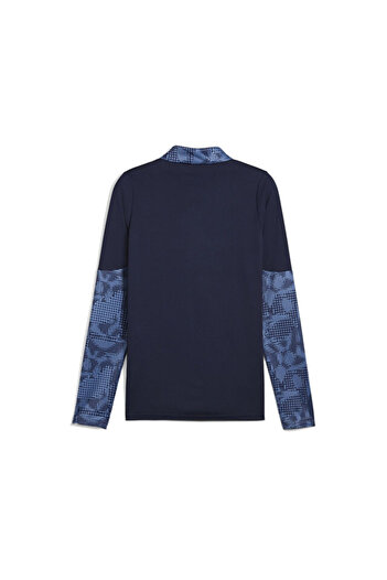 Puma Teamcup Training 1/4 Zip Top Чоловічий футбольний тренувальний светр з довгими рукавами 65916406 Синій