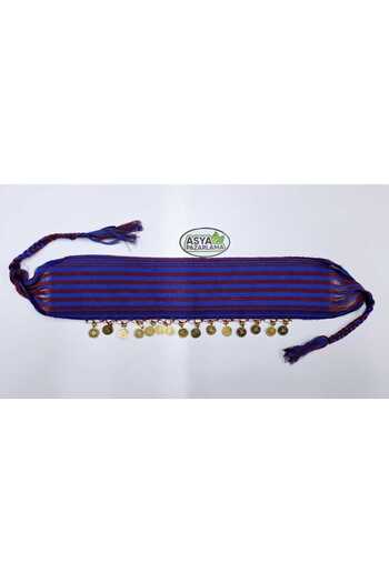 ASYA PAZARLAMA Black Sea Burgundy Blue Braided Lira Keşan and Accessories