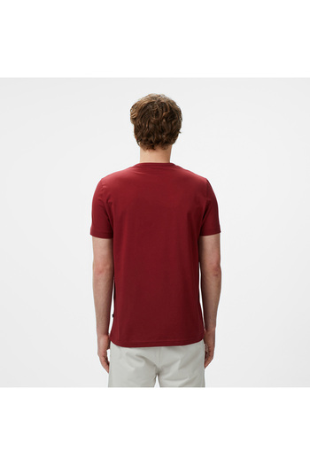 Nautica Men's Red Regular Fit T-Shirt