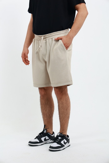 OXVİN Comfort Fit Capsule Men's Pique Double Leg Bermuda Shorts