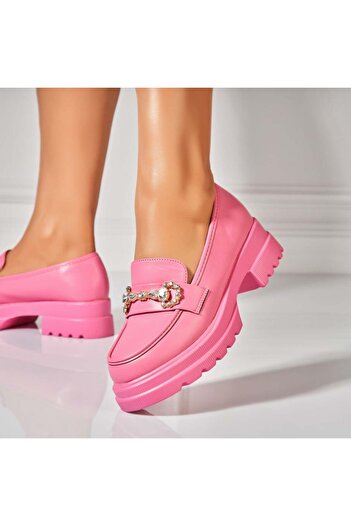 Joana Pantofi dama casual Fucsia din Piele Ecologica Keiry
